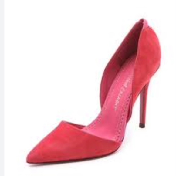 Jean Michel Cazabat Shoes - Jean-Michel Cazabat "Ella" D'Orsay Pumps - Coral - size 38 (7 1/2) - NIB